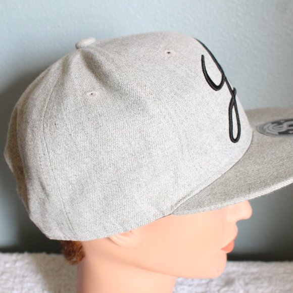 Sole Addiction Lit Men's Gray Snapback Baseball Cap One Size - Picture 7 of 11